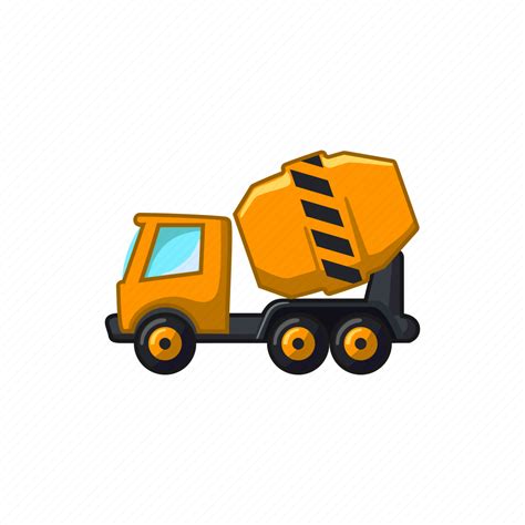 building cement concrete construction mixer truck icon