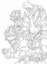 Kamehameha Gohan Goku Ssj sketch template