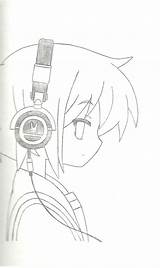 Headphones Drawing Anime Girl Drawings Getdrawings Deviantart Search Deviant Camera sketch template