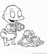 Rugrats Coloring Pages Chuckie Dinosaur Chucky Little Printable Takes Pic Template Para Colorear Dibujos Tommy Tomy Supercoloring Color Popular Drawing sketch template