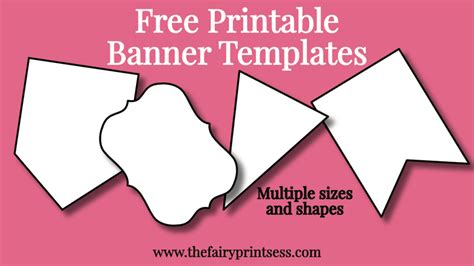 blank pennant template printable   printable banner templates