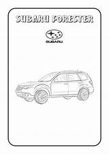 Subaru Impreza Colorare Printable Wrx Disegni sketch template