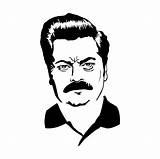 Swanson Ron Rec sketch template