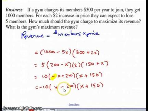 solve word problems  quadratic equations youtube