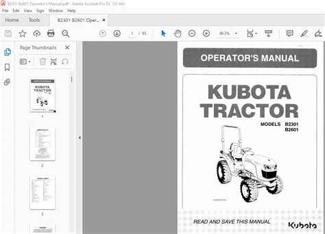 kubota   tractor operators manual   heydownloads manual downloads