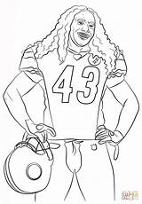 Coloring Pages Troy Polamalu Football Printable Brady Tom Curry Stephen Lewis Ray Sport Nfl Cartoon Drawing Color Print Kids Book sketch template
