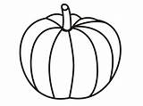 Pumpkin Outline Clipartion Printable Coloring sketch template