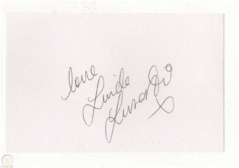 linda lusardi hand written autograph 1775704460