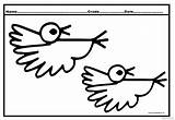 Birds Flying Coloring Pages Cute Babies sketch template