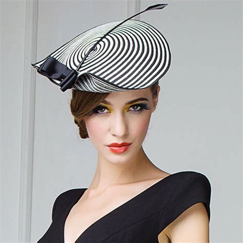 Womens Straw Arrow Fascinator Cocktail Saucer Hats Kentucky Derby Party