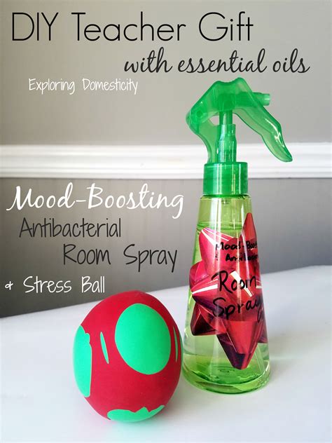 diy teacher gift  essential oils room spray  stress ball