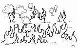 Fire Drawing Line Bush Drawings Paintingvalley Flickr Collection sketch template