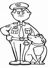 Police Coloring Kids Pages Dog Choose Board Lego Colouring Color sketch template