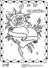 Valentines Valentin Corazones Coloriages Getcolorings Malvorlagen Besuchen Martinchandra sketch template
