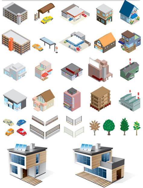 houses graphic  vector