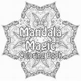 Mandala Coloring Magic Book sketch template