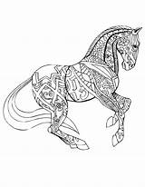 Mandalas Caballos Pferde Pferd sketch template