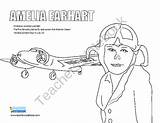 Amelia Earhart Teachersnotebook sketch template