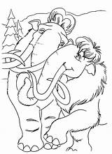 Ice Age Manny Ellie Hug Pages2color Coloring Pages Cookie Copyright sketch template