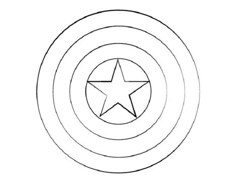 printable captain america shield coloring pages  wallpaper
