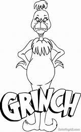 Grinch Coloringall Colouring Print Whoville Stole Zum Bambi sketch template