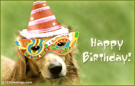 wish a bow wow birthday free pets ecards greeting cards 123 greetings