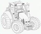 Tracteur Coloriage Remorque Trekker Ausmalbilder Traktor sketch template