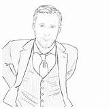 Ryan Gosling Attore Suave Gqitalia sketch template