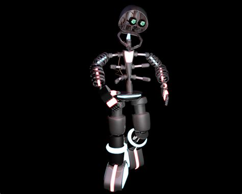 stylized springbonnies endoskeleton rfivenightsatfreddys