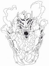 Demon Drawings Evil Demons Pencil Draw Demonic Drawing Skull Inked Serna Blair Stuck Together sketch template