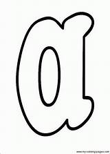 Lowercase Bubble sketch template