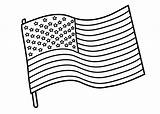 Flag Coloring American Pages Kids sketch template