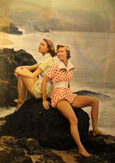 1940s Beach Rompers Vintage Fashion Photography Vintage Summer