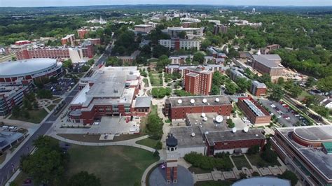 university campus drone footage youtube