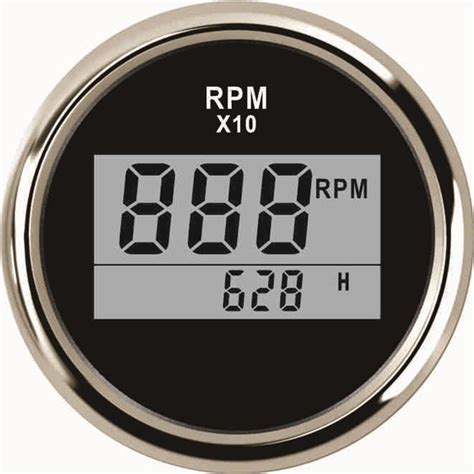 universal digital tachometer rpm rev counter rpm  hour meter mm    backlight