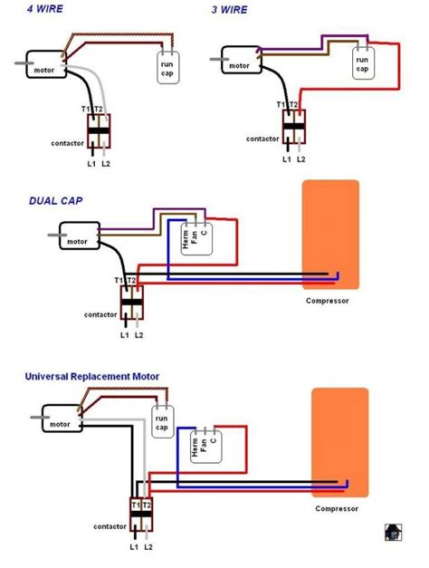 motor run capacitor wiring diagram wiring diagram explained motor run capacitor wiring