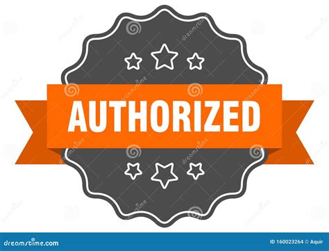 authorized label stock vector illustration  vector