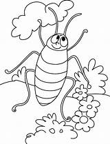 Coloring Cockroach Pages Cartoon Printable Kids Bestcoloringpagesforkids sketch template