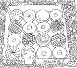 Donut Donuts Beignet Colorear Bestcoloringpagesforkids Wonder Doughnuts sketch template