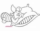 Piglet Coloring Pages Disneyclips Disney Napping Funstuff sketch template