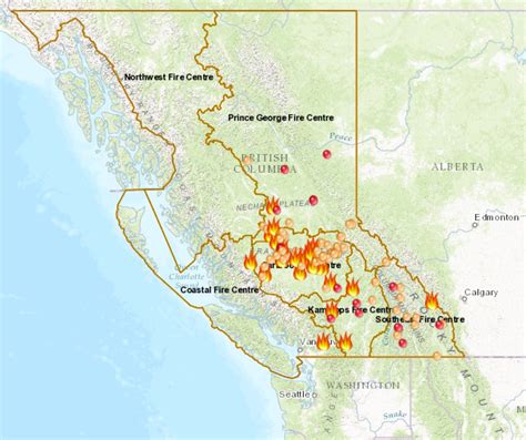 current forest fire map bc united states map