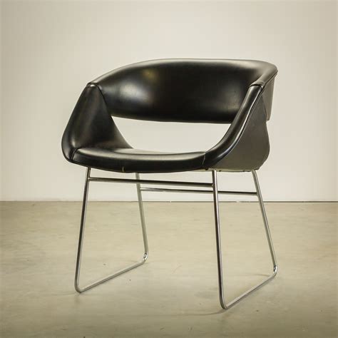italiaans design stoel chroom zwart skai set barbmama