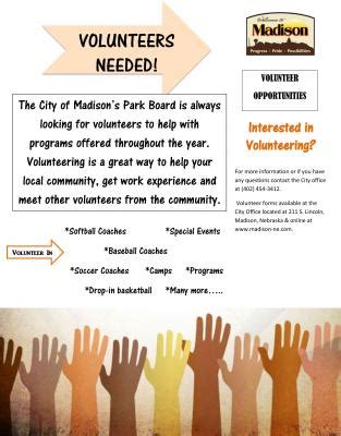 volunteer opportunities city  madison