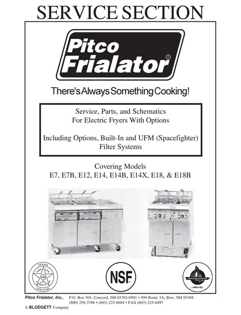 pitco  fryer service parts  schematics manualslib