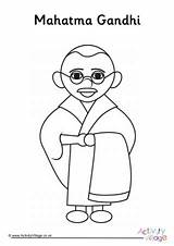 Gandhi sketch template