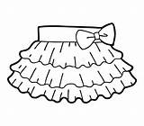 Skirt Ruffled Clipart sketch template