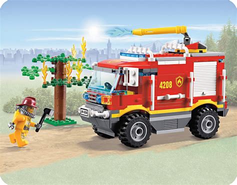 onetwobrick lego set  set  lego  fire truck