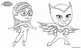 Pj Masks Amaya Coloring Owlette Pages Hero Pajama Printable sketch template