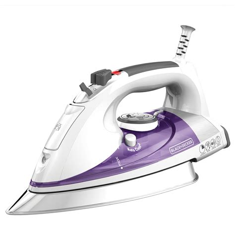 blackdecker professional steam iron  stainless steel soleplate purple irs