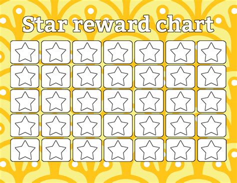 star reward chart printable